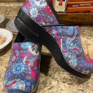 Dansko nursing clogs.